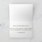 "Jalapeno Onion & Pepperoni Pizza" Get Well Card Karte (Innenseite)