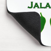 Jalapeno-Paprikaschoten (betitelt) Mousepad (Ecke)