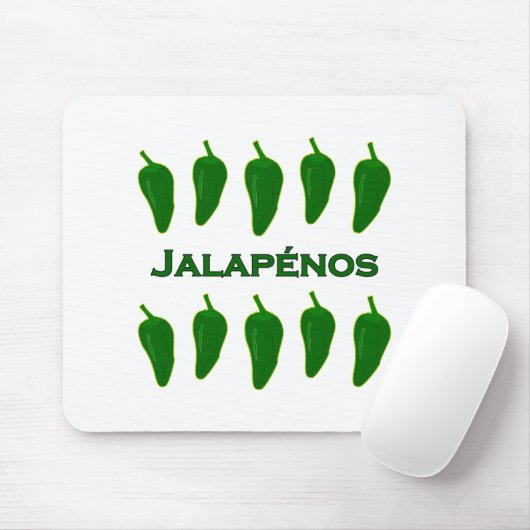Jalapeno-Paprikaschoten (betitelt) Mousepad (Mit Mouse)