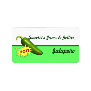 Jalapeño Pfeffer-Aufkleber Adressaufkleber