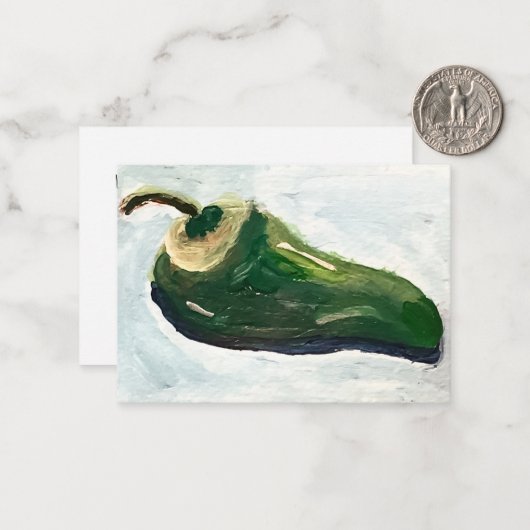 Jalapeño-Pfeffer Mitteilungskarte (Vorderseite/Rückseite Beispiel)