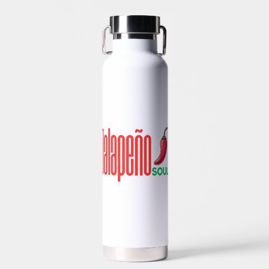 Jalapeño Soul – Reusable Eco Bottle with Spicy Att Trinkflasche (Vorne)