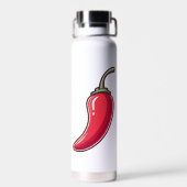 Jalapeño Soul – Reusable Eco Bottle with Spicy Att Trinkflasche (Rückseite)