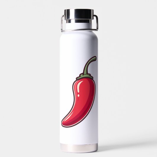 Jalapeño Soul – Reusable Eco Bottle with Spicy Att Trinkflasche (Rückseite)