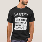 Jalapeno Taco Hot Sauce Packs Halloween Kostüme T-Shirt (Vorderseite)