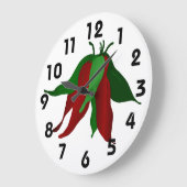 Jalapeno Wall Clock Große Wanduhr (Winkel)