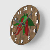 Jalapeno Wall Clock Runde Wanduhr (Winkel)