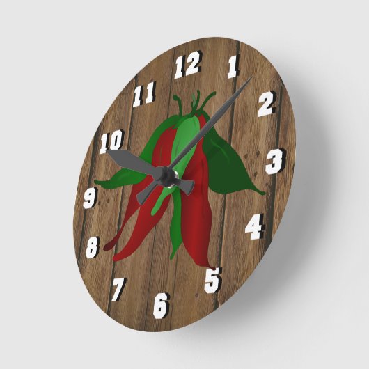 Jalapeno Wall Clock Runde Wanduhr (Winkel)