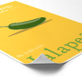 Jalapeno-Werbeplakat - 4x6 Poster (Ecke)