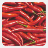 Jalapenos Quadratischer Aufkleber (Vorderseite)