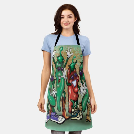 Jalapenos Schürze (Getragen)