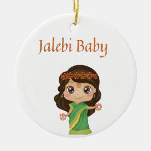 Jalebi Keramik Ornament