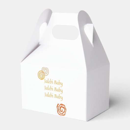Jalebi-Servietten Geschenkschachtel (Rückseite)