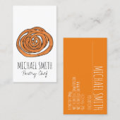 Jalebi South Asian Mithai Sweet Snack Food Visitenkarte (Vorne/Hinten)