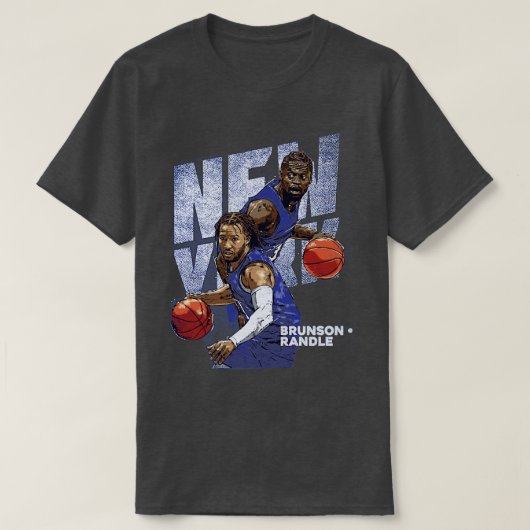 Jalen Brunson Julius Randle New York Duo 1 T-Shirt (Design vorne)