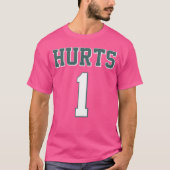 Jalen Hurts 1 Philadelphia Football Fan Jersey T-Shirt (Vorderseite)