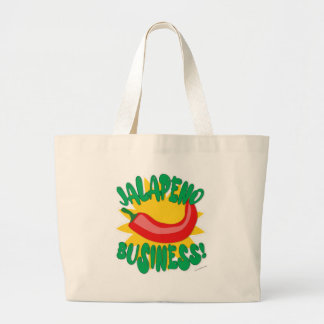 Jalepeno Business Tasty Fun Pepper Spaß Slogan Jumbo Stoffbeutel