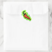 Jalepeno Runder Aufkleber (Tasche)