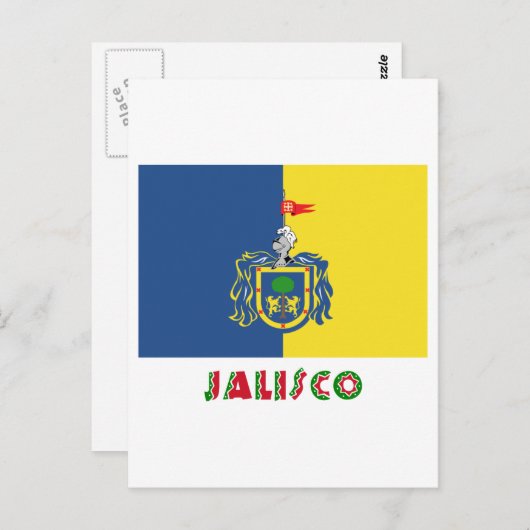 Jalisco Flag Postkarte (Vorne/Hinten)
