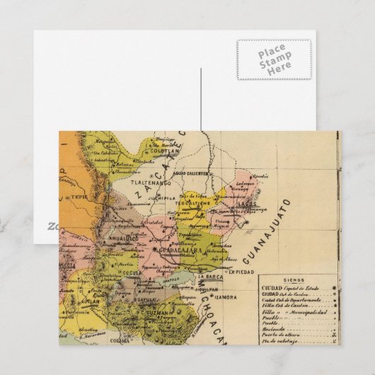 Jalisco, Mexiko Postkarte (Vorne/Hinten)