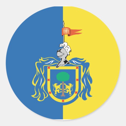 Jalisco, Mexiko Runder Aufkleber (Vorderseite)