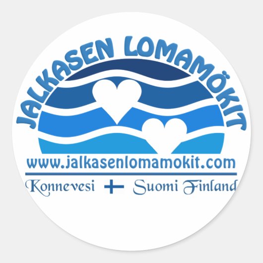 Jalkasen Lomamökit Aufkleber (Vorderseite)