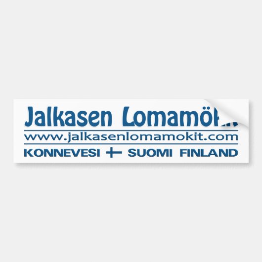 Jalkasen Lomamökit Autoaufkleber (Vorne)