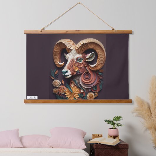 JALOOS HANGING TAPESTRY WANDTEPPICH MIT HOLZRAHMEN (Schlafzimmer)