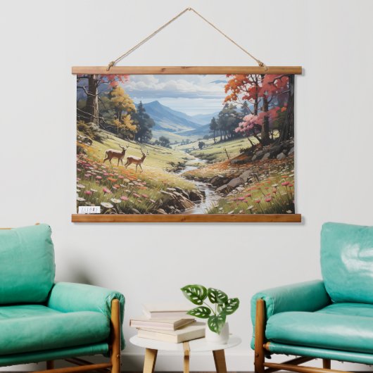 JALOOS WANDTEPPICH MIT HOLZRAHMEN (Wohnzimmer)