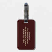 Jalopy Luggage Tag Gepäckanhänger (Rückseite vertikal)