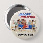 Jalopy-Politik Button (Vorne & Hinten)