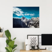 Jalovec-Berg in Slowenien Poster (Heimbüro)