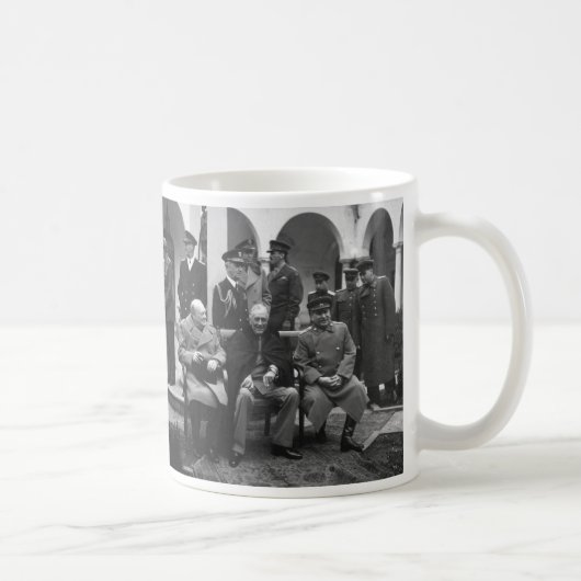 Jalta-Konferenz Roosevelt Stalin Churchill 1945 Kaffeetasse (Rechts)
