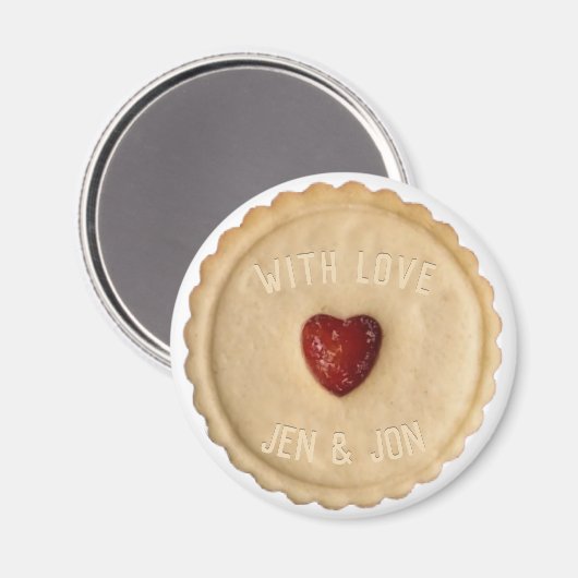 Jam Biscuit Magnet (Vorderseite/Rückseite)