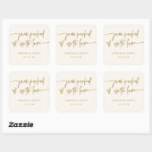 Jam Favor Wedding Product Label Business Sticker (Blatt)