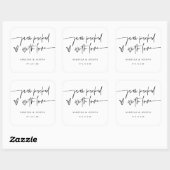 Jam Favor Wedding Product Label Business Sticker (Blatt)