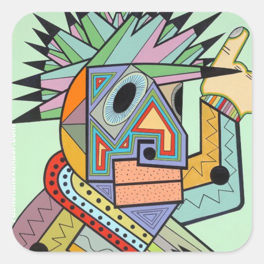 Jam in Brooklyn Quadratischer Aufkleber (Vorderseite)