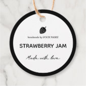 Jam Jar Hang Tag Packaging Design Geschenkanhänger (Vorderseite)
