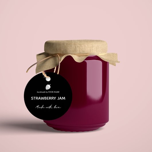 Jam Jar Hang Tag Packaging Design Geschenkanhänger