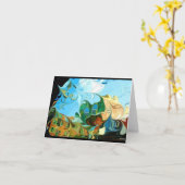Jam_Jar_Marr Original Art Note Card Karte (Gelbe Blume)