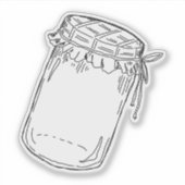 Jam Jar Sticker (Vorderseite)