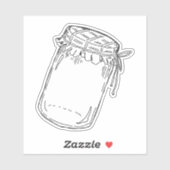 Jam Jar Sticker (Blatt)