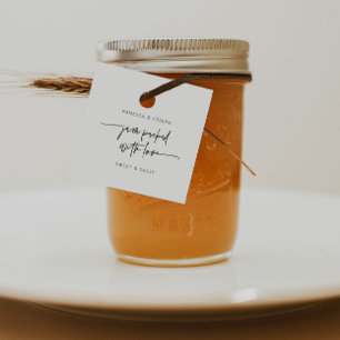 Jam Jar Tag Gastgeschenk Hochzeit Geschenkanhänger