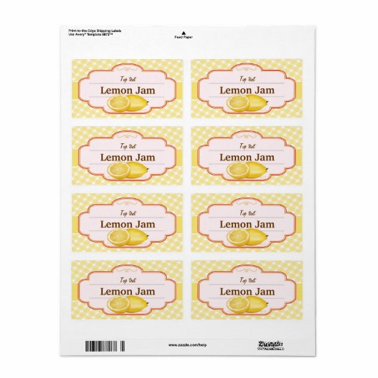 Jam Jelly Traditional Lemon Jam (Vorne)