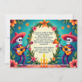 💀 Jam & Marigolds Einladung (Rückseite)