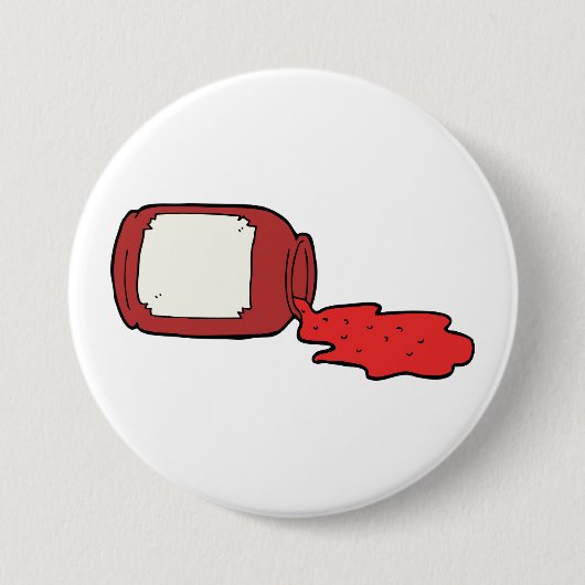 Jam Niedlich Red Jelly Jar Button (Vorderseite)