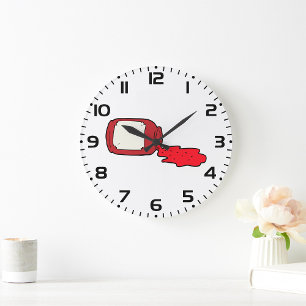 Jam Niedlich Red Jelly Jar Große Wanduhr