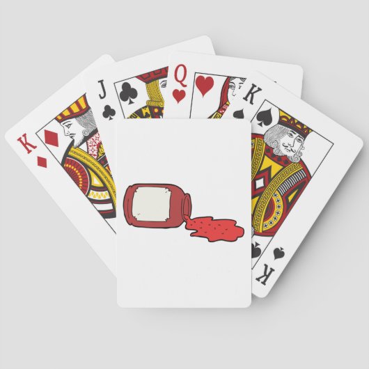 Jam Niedlich Red Jelly Jar Spielkarten (Rückseite)