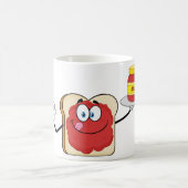 Jam On Toast Happy Face Coffee Tasse (Mittel)