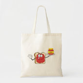 Jam on Toast Happy Face Tote Tasche (Vorne)